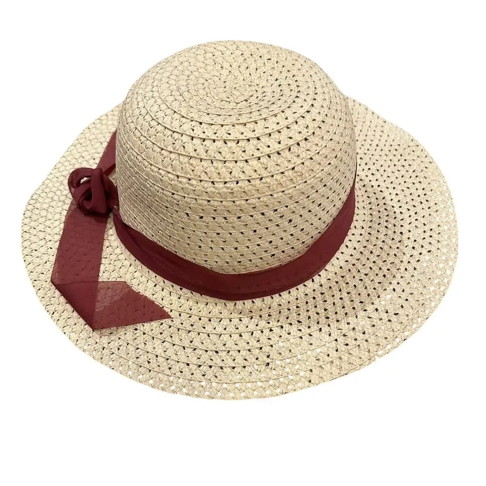 Straw Hat with Red Ribbon 21